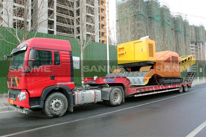 顛覆傳統(tǒng)裝車方式，山美履帶式取料機(jī)助您實(shí)現(xiàn)降本增效、節(jié)能減排！